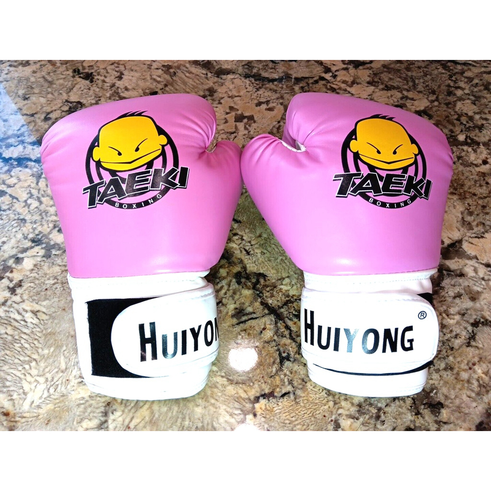 4oz HUIYONG Boxing Gloves Punch Mitts MMA Gloves PU Cartoon Sparring Ages 2-10